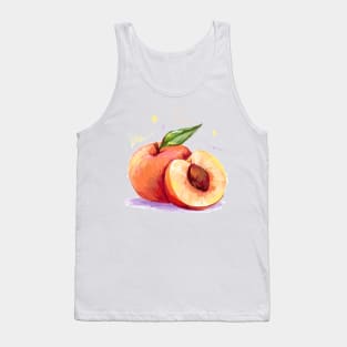 Peach Hand Drawn Tank Top